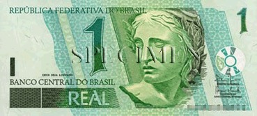 1 Real - Recto - Brésil