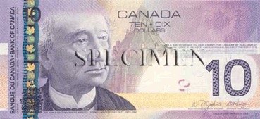 10 Dollar - Recto - Canada