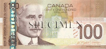 100 Dollar - Recto - Canada