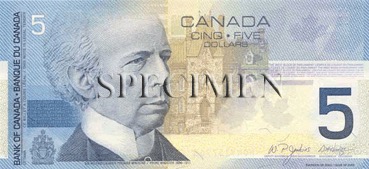 5 Dollar - Recto - Canada