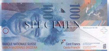 100 Franc - Recto - Suisse