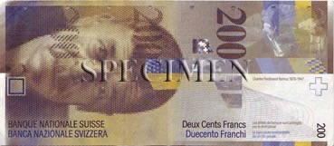 200 Franc - Recto - Suisse