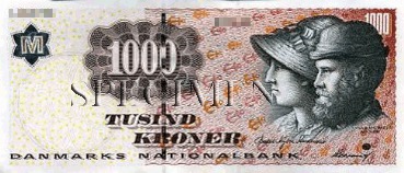 1000 Couronne - Recto - Danemark