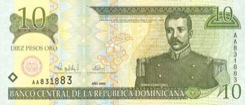 10 Peso - Recto - Rép. Dominicaine