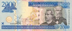 2000 Peso - Recto - Rép. Dominicaine