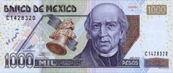1000 Peso - Recto - Mexique