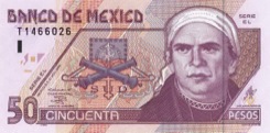 50 Peso - Recto - Mexique