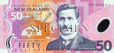 50 Dollar - Recto - Nouvelle Zélande