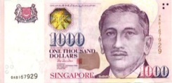 1000 Dollar - Recto - Singapour