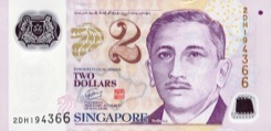 2 Dollar - Recto - Singapour