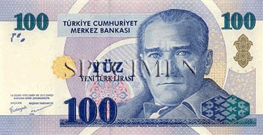 100 Livre - Recto - Turquie
