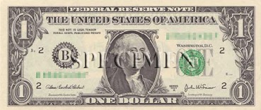 1 Dollars - Recto - Etats Unis
