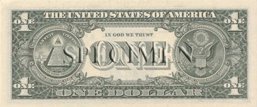 1 Dollars - Verso - Etats Unis