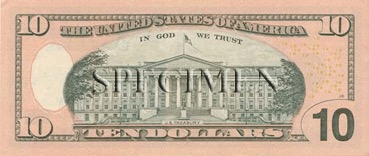 10 Dollars - Verso - Etats Unis