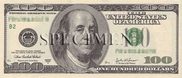100 Dollars - Recto - Etats Unis