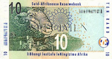 10 Rand - Recto - Afrique du Sud